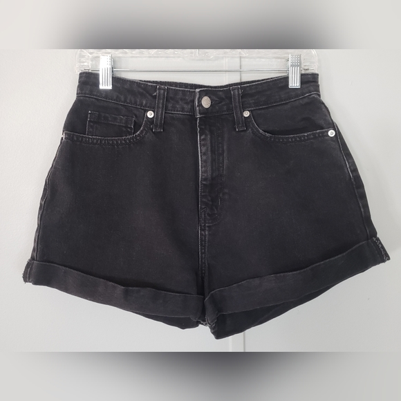 Wild Fable Black Highest Rise Mom Shorts - Picture 2 of 11